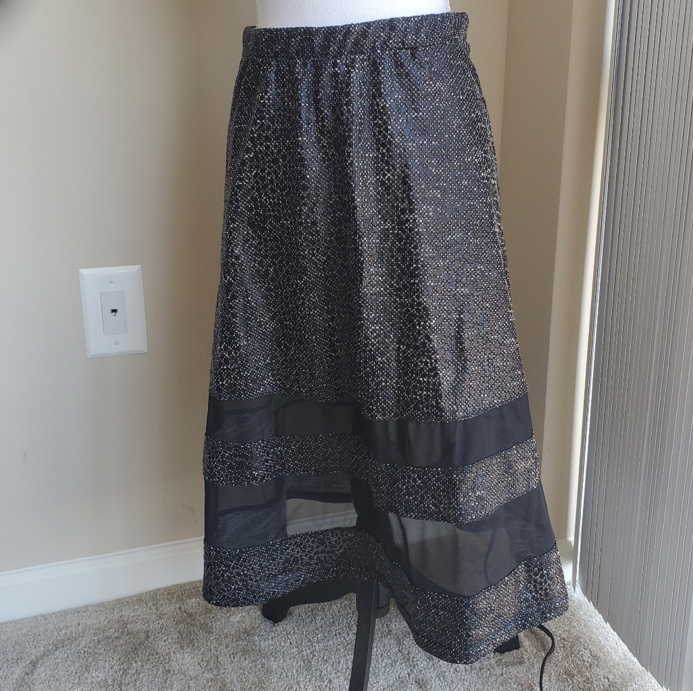 TFNC London Snakeskin pattern mesh skirt - ASOS Brand